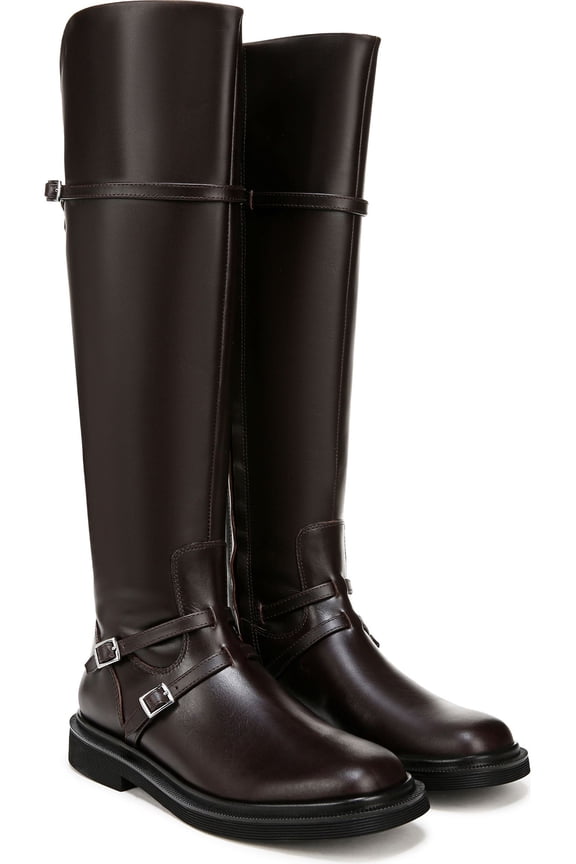 Women's Ainsley Knee High Boot Dark Hickory Brown Leather 10M