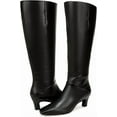 thumbnail image 1 of Franco Sarto Women's Andria Pointed Toe Knee High Boot Black Leather Wide Calf 5.5M, 1 of 5