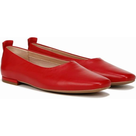 Franco Sarto Women's Ariel Red Leather Ballet Flat 8M