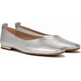 thumbnail image 1 of Franco Sarto Women's Ariel Silver Leather Ballet Flat 5.5M, 1 of 5