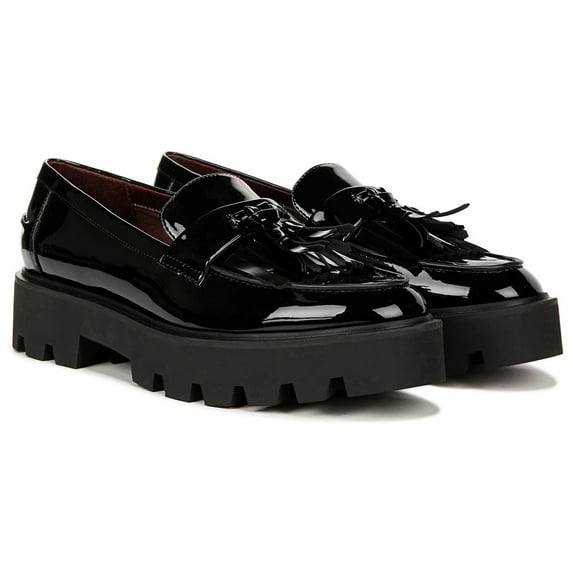 Franco Sarto Women's Bersa Slip On Loafer Black Patent 7M