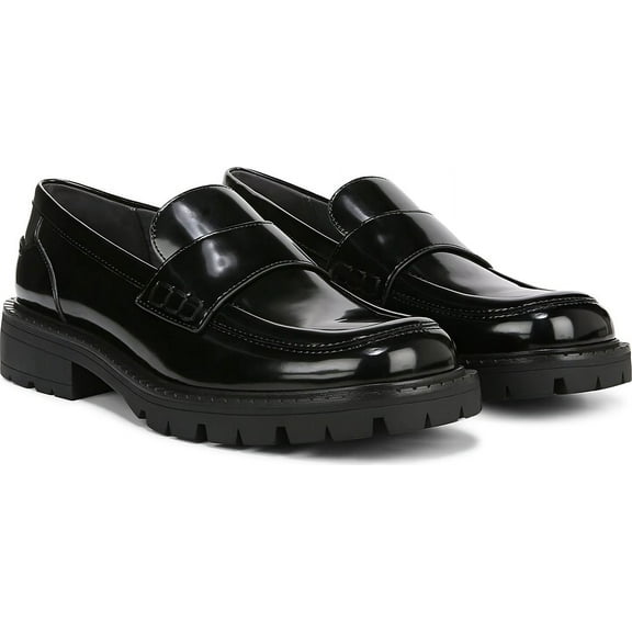 Franco Sarto Women's Black A-Darby Loafers 11M