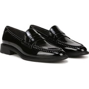 Franco Sarto Womens Black Eden Studs Loafer 8M