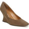 thumbnail image 1 of Franco Sarto Women's Carina Pointed Toe Wedge Pump Woodsmoke Grey Suede 5M, 1 of 3