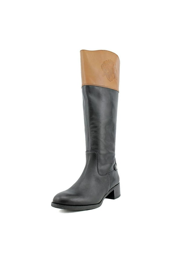 Women's Chip Wide Calf Tall Riding Leather Boot (5.5)