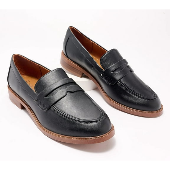 Franco Sarto Women's Chrissy Penny Loafers Black 8M