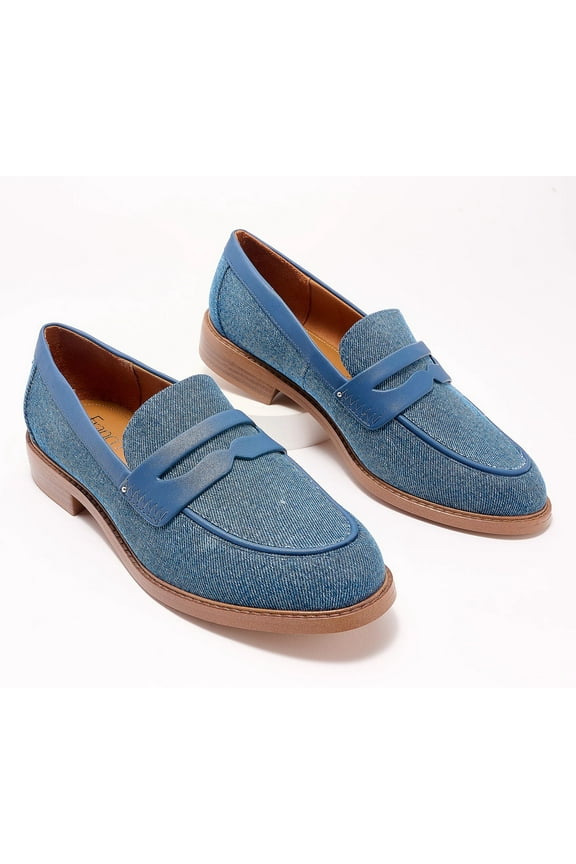 Women's Chrissy Penny Loafers Denim Blue 5.5M
