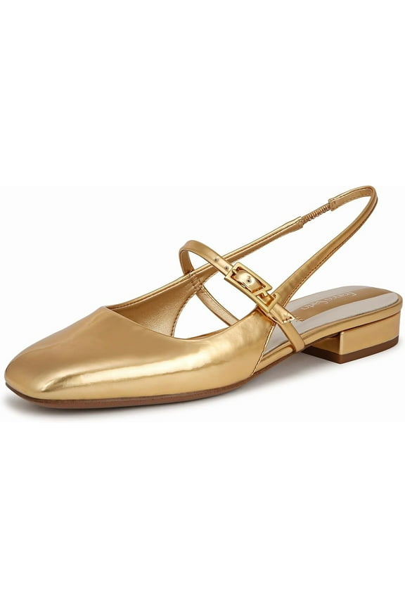 Women's Destin Slingback Flat Gold 7M