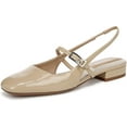 thumbnail image 1 of Franco Sarto Women's Destin Slingback Flat Modern Taupe Patent 9.5M, 1 of 5