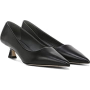 Franco Sarto Womens Diva Pointed Toe Heel Pump Black Leather 10W