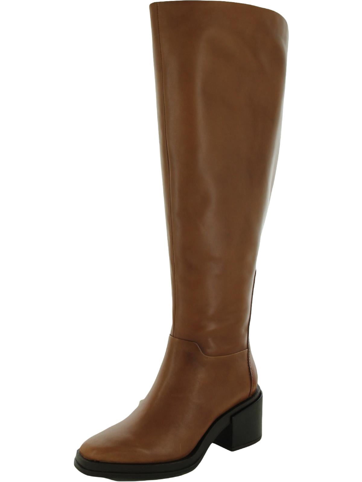 Franco Sarto Women s Dorica Knee High Boot Cognac Wide Calf 6.5M Walmart