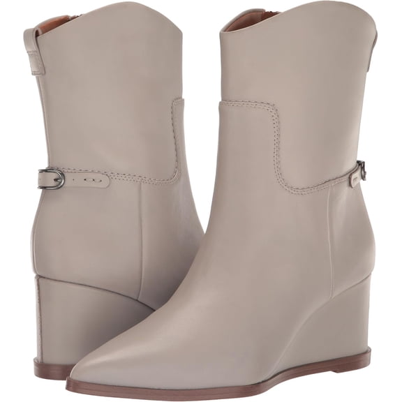 Franco Sarto Women's Etta Pointed Toe Wedge Boot Grey 9.5M