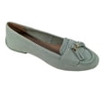thumbnail image 1 of Franco Sarto Women's Faith Tassel Loafer Green Suede 10M, 1 of 3
