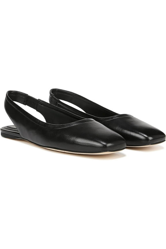 Women's Flexa Antona Slingback Ballet Flat Black Leather 5M
