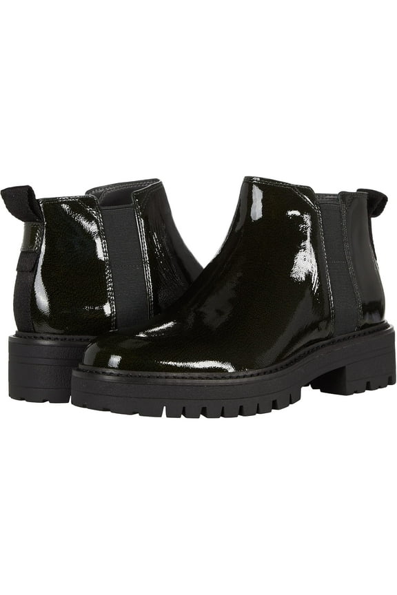Women's Flora Black Patent Bootie 5M