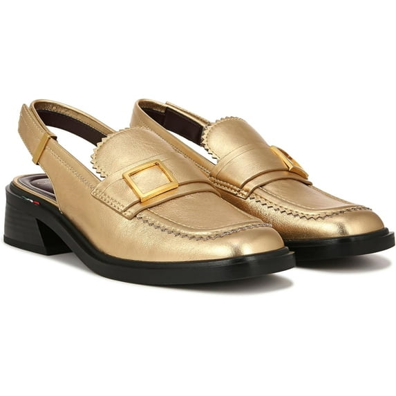 Franco Sarto Women's Gianna Slingback Loafers Gold 8.5M