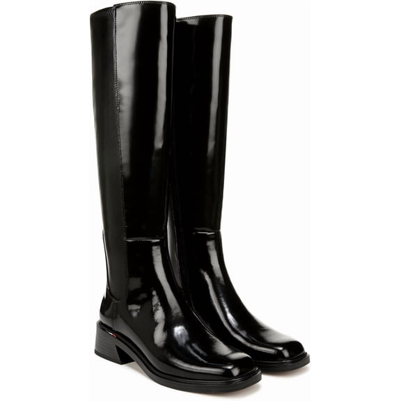 Franco Sarto Women's Giselle Knee High Boot Black Glossy 6M