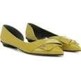 thumbnail image 1 of Franco Sarto Women's Green Leather Elisha 2 Half d'Orsay Pointed Toe Flats 7.5M, 1 of 4