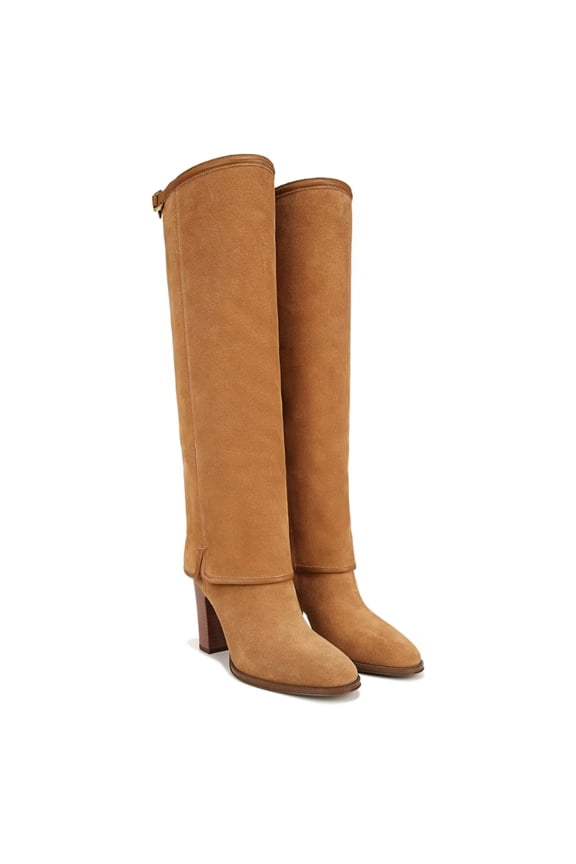 Women's Informa West Knee High Boot Camel Brown Suede 6M