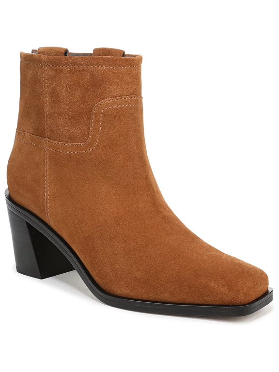 Women's Ivanna Ankle Boot Saddle Brown Suede 8M