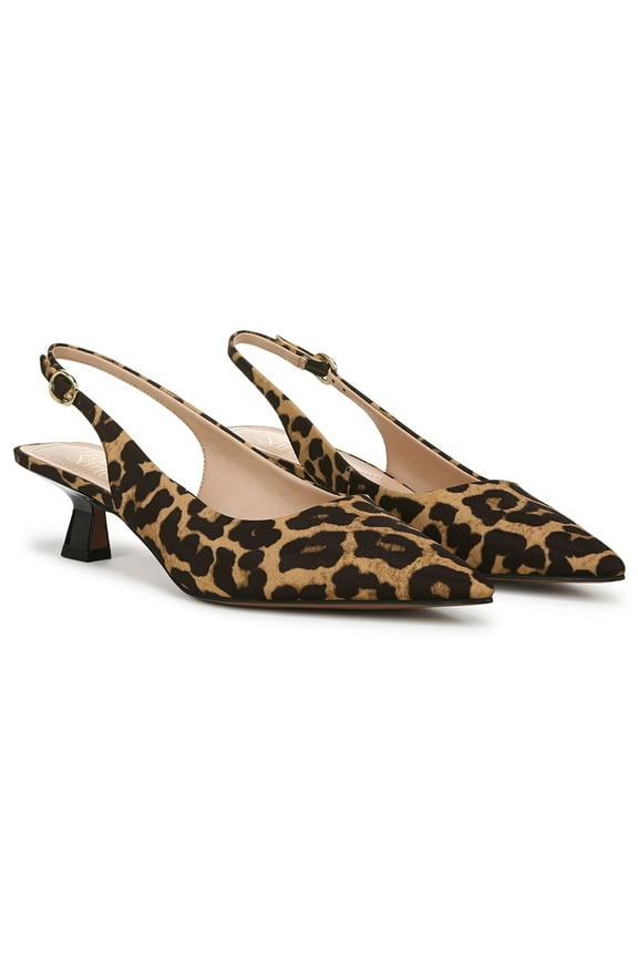 Women's Jaden Slingback Pump Leopard Print Fabric 9W