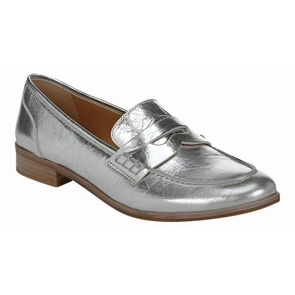 Franco Sarto Women's Jolette Penny Loafer Argento 6.5M