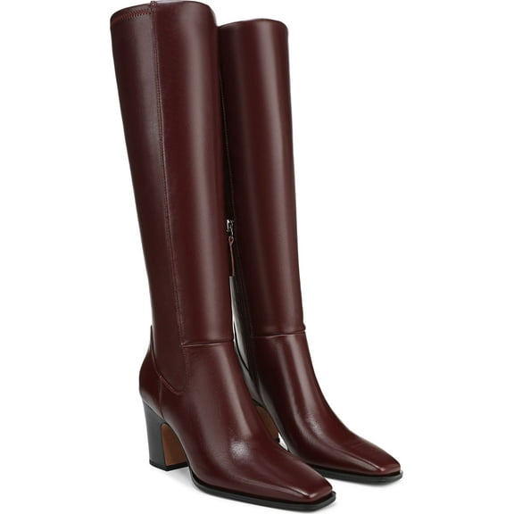 Franco Sarto Women's Jonie Knee High Boot Oxblood Red Wide Calf 9M