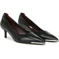 thumbnail image 1 of Franco Sarto Women's Kalsa Kitten Heel Pump Black Leather 5.5M, 1 of 5