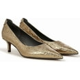 thumbnail image 1 of Franco Sarto Women's Kalsa Kitten Heel Pump Gold Filigree 7M, 1 of 5