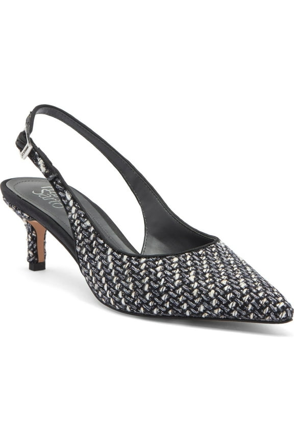 Women's Kate2 Slingback Pump Navy Fabric 6.5M