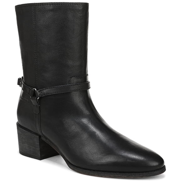 Franco Sarto Women's Kian Ankle Boot Black Leather 8.5M