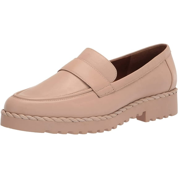 Franco Sarto Women's L-Carol Loafers Grey Leather 11M