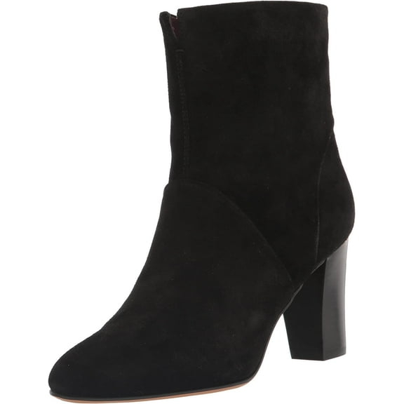 Franco Sarto Women's L-Pia Ankle Boot Black Suede 6M