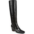 thumbnail image 1 of Franco Sarto Women's L-Sorelina Knee High Boots Black Croc Print Leather 8.5M, 1 of 6