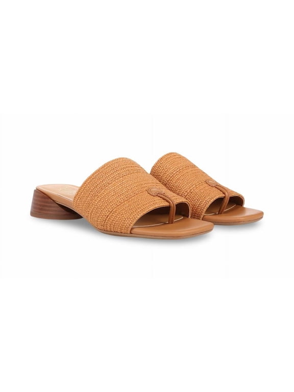Women's Loran Slide Sandal Tan Raffia 7.5M
