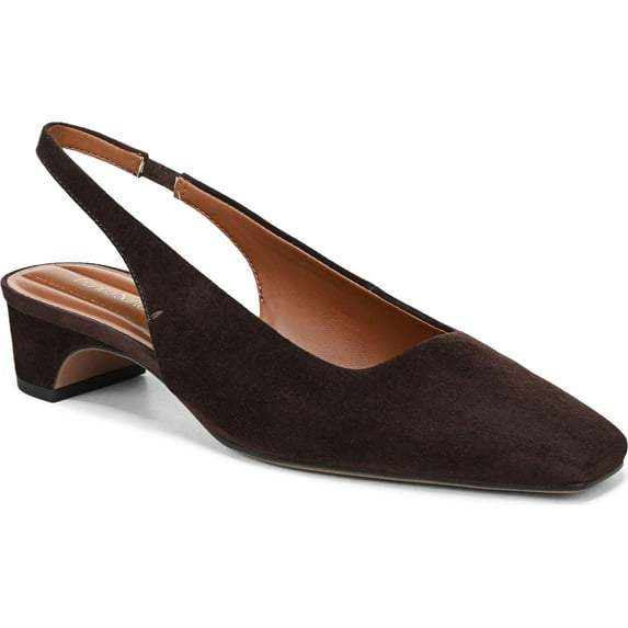 Franco Sarto Women's Lyanna Slingback Pump Hickory Brown Suede 6.5M