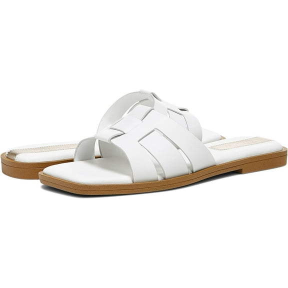 Franco Sarto Women's Mazy Slide Sandal White 11M