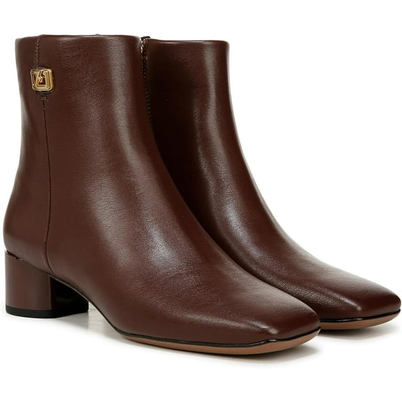 Franco Sarto Women's Noah Square Toe Ankle Boot Warm Brown 5M