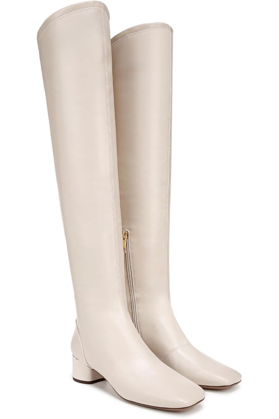 Women's Novara Square Toe Over The Knee Boot Chalk White 5.5M