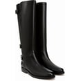 thumbnail image 1 of Franco Sarto Women's Padova Knee High Boot Black Leather Wide Calf 6M, 1 of 5