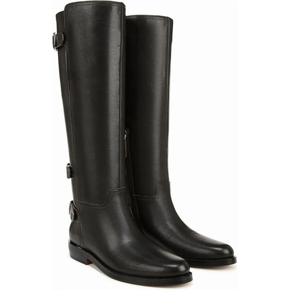 Franco Sarto Women's Padova Knee High Boot Espresso Brown Wide Calf 11M