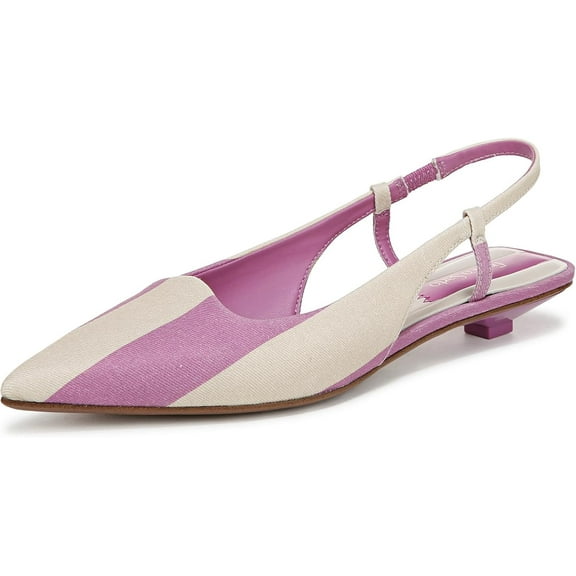 Franco Sarto Women's Palmira Slingback Pump Orchid Purple Stripe 9.5W