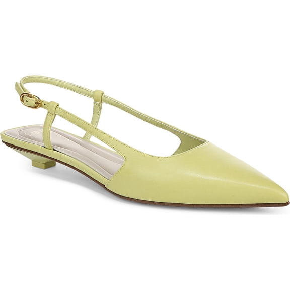 Franco Sarto Women's Pheby Slingback Pointed Toe Flat Green 9.5M