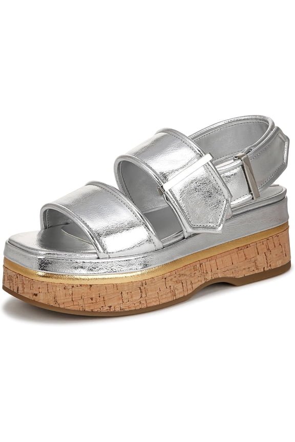 Women's Piper Platform Slingback Sandal Silver 9M