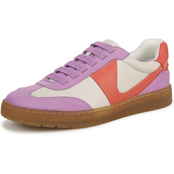 Franco Sarto Women's Ponti Lace Up Sneaker Viola Coral 8M