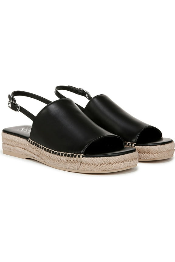 Women's Rune Slingback Sandal Black Leather 9M