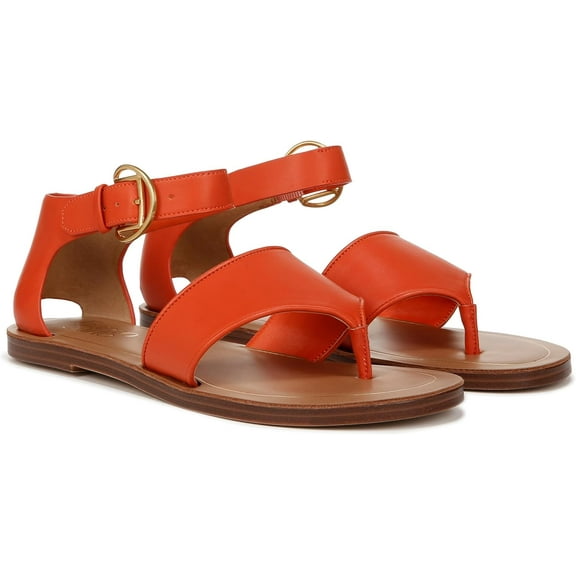 Franco Sarto Women's Ruth Ankle Strap Sandal Tangerine Orange 6.5M