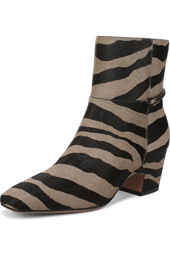 Women's Saydie Ankle Boot Grey Zebra Print Calf Hair 9M