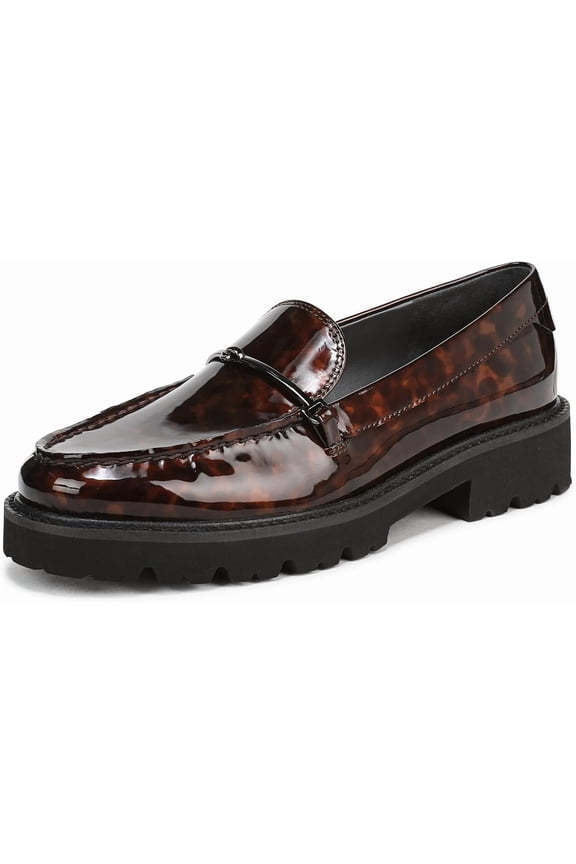 Women's Senna Lug Sole Loafer Brown Mult Patent 9M