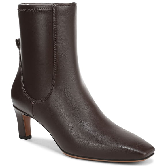 Franco Sarto Women's Tarrin Ankle Boot Chocolate Brown Leather 5M